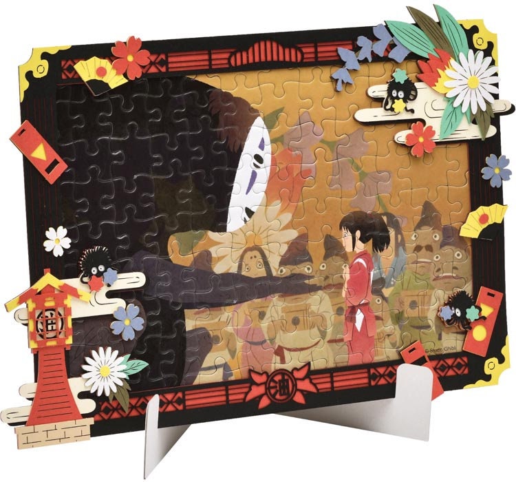 Original Ghibli Spirited Away Puzzle/Paper Theater • No Face Film Scene/Interior Diorama/Home Decor/Anime Hobby • Studio Ghibli Gift