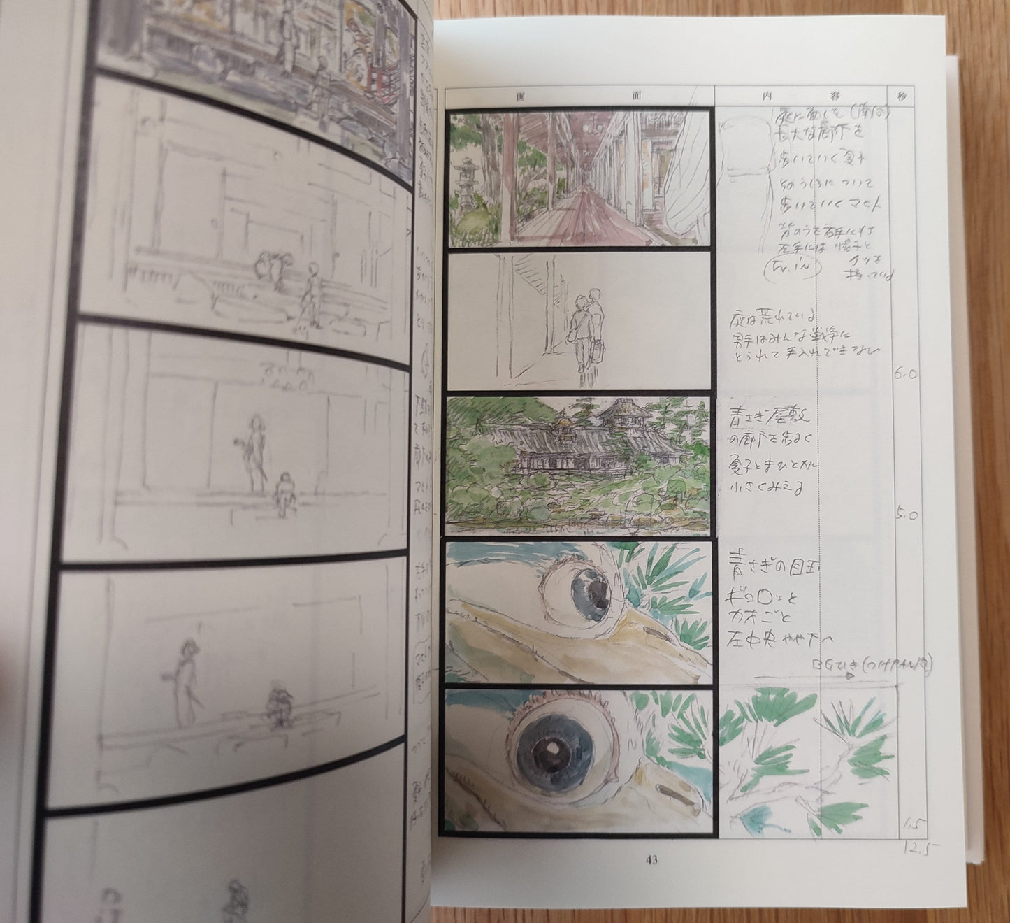 Original Ghibli The Boy and the Heron Storyboard • How do you live? Japanese Painting Art Book • Anime Studio Ghibli Gift