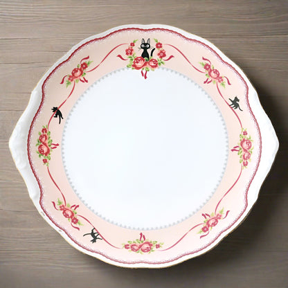 Original Ghibli Kikis Delivery Service Plate 28cm • Japanese Bone China Noritake Plate • Jiji Gigi Anime Dish • Studio Ghibli Gift