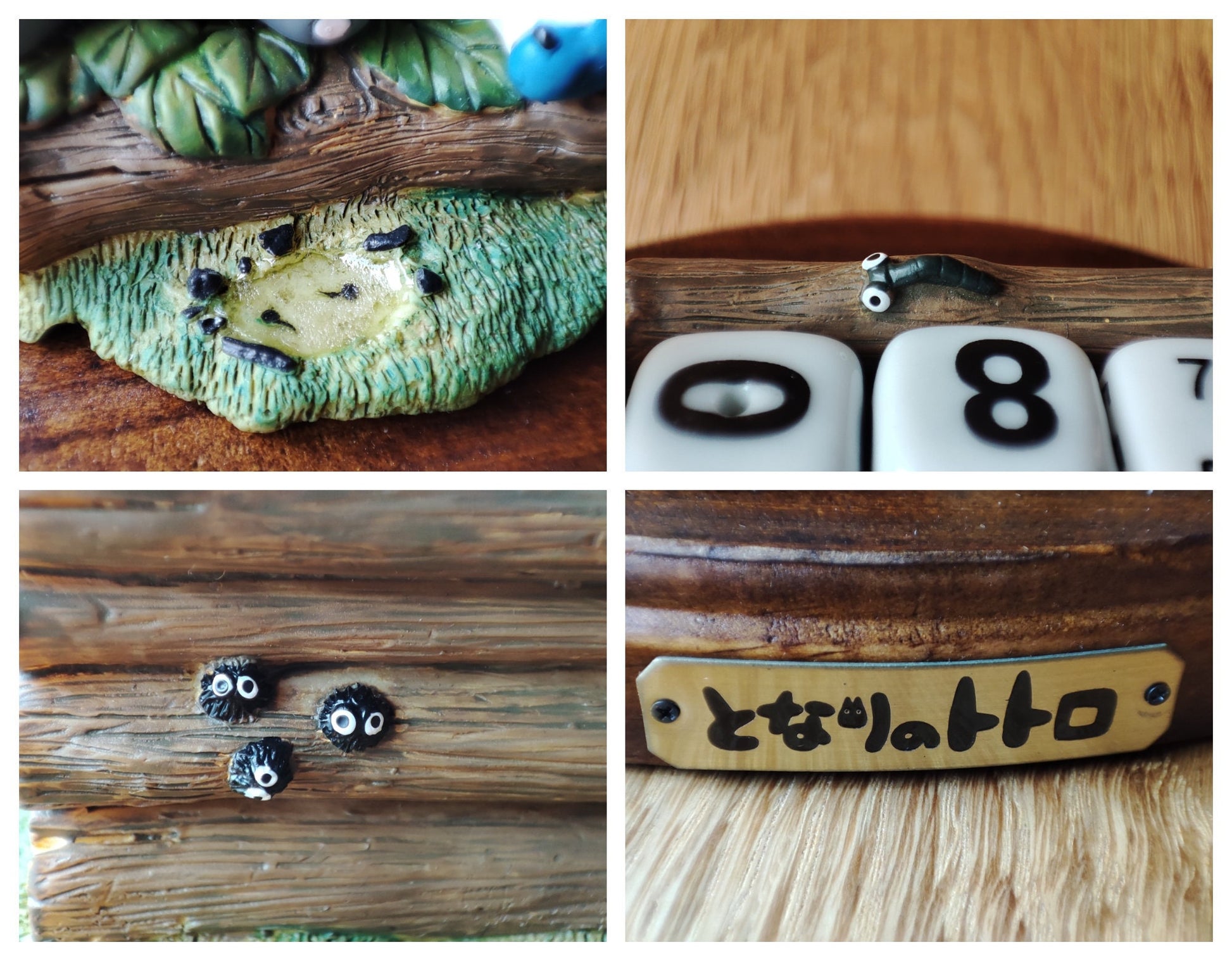 Vintage* Original Ghibli Perpetual Dice Calendar • My Neighbor Totoro Figure/Figurine/Statue/Replica/Home Decor/Interior Diorama Gift