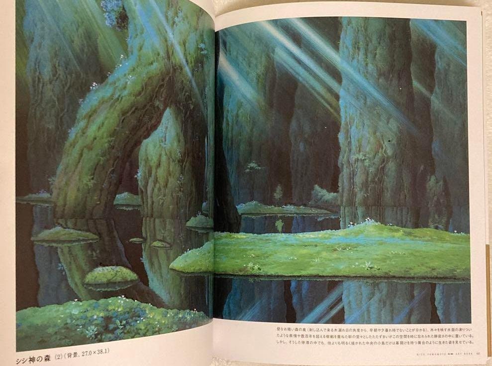 Original Ghibli Exhibition Artbook • Princess Mononoke, Laputa Reproduction/Scene Picture/Painting Drawing Book • Anime Studio Ghibli Gift