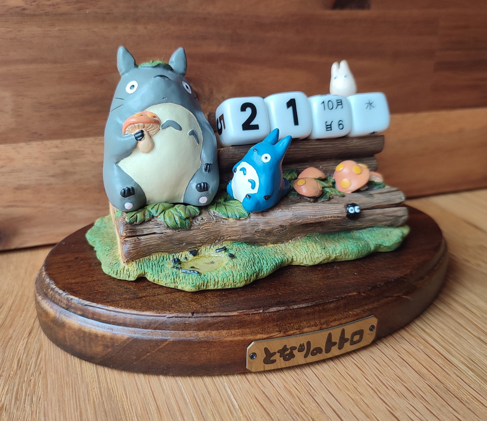 Vintage* Original Ghibli Perpetual Dice Calendar • My Neighbor Totoro Figure/Figurine/Statue/Replica/Home Decor/Interior Diorama Gift