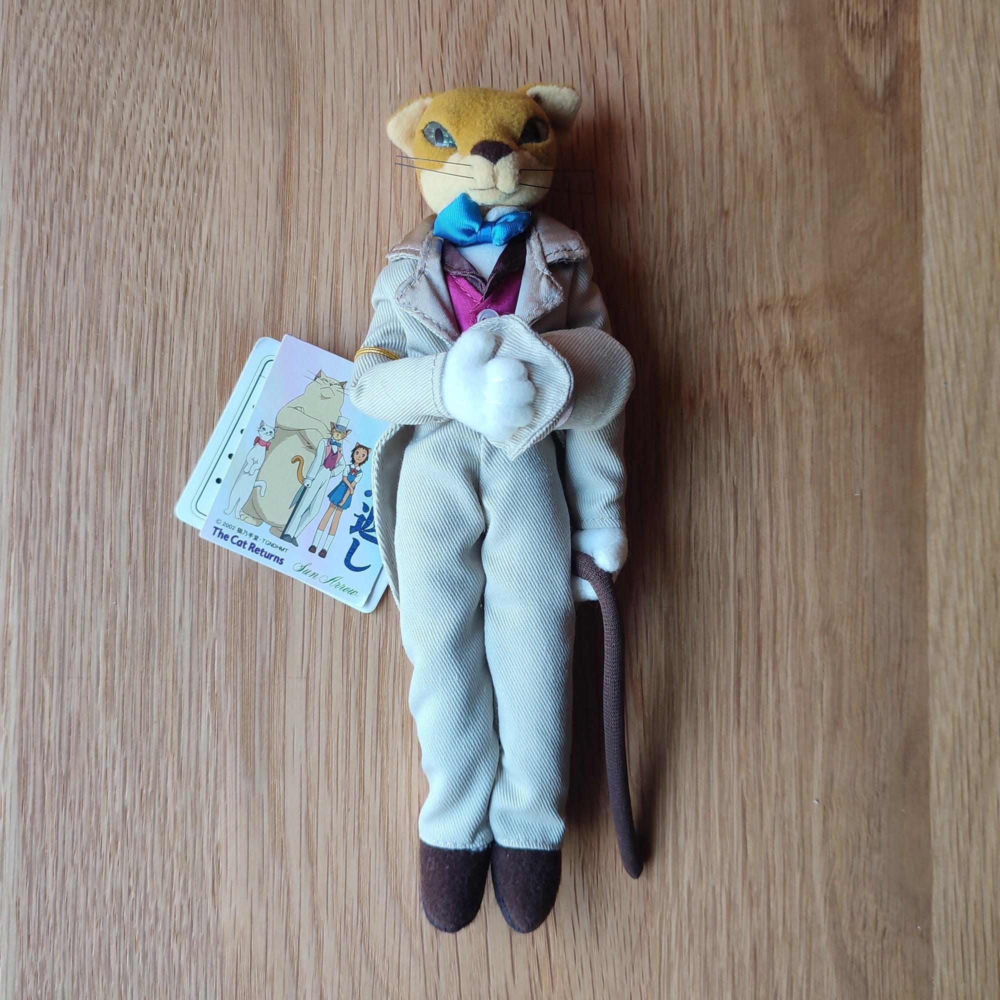 Vintage Original Ghibli Baron Plush Doll Whisper of the Heart The Cat Returns Stuffed Animal Toy Figure Home Decor Studio Ghibli Gift Kamaji Market