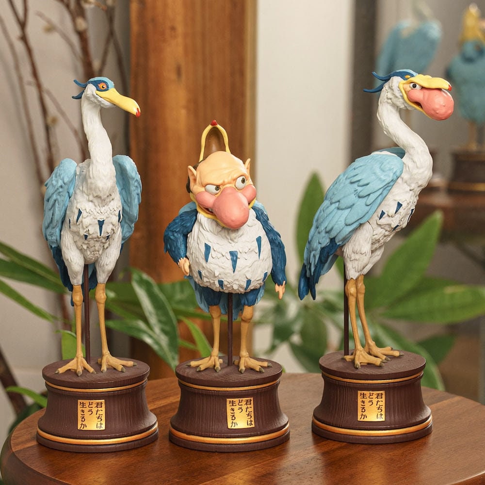 Original Ghibli Gray Heron Figure • The Boy and the Heron/How do you live? Figurine/Home Decor/Interior Design • Anime Studio Ghibli Gift