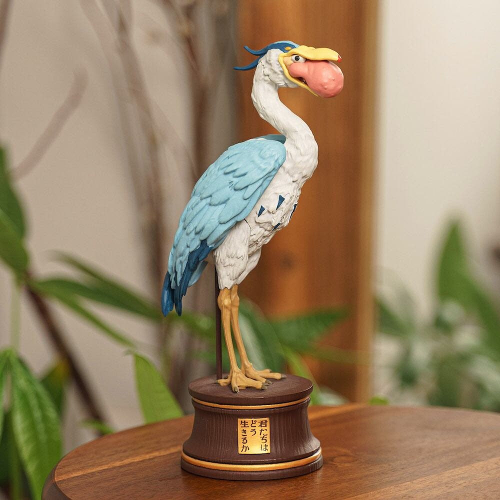 Original Ghibli Gray Heron Figure • The Boy and the Heron/How do you live? Figurine/Home Decor/Interior Design • Anime Studio Ghibli Gift