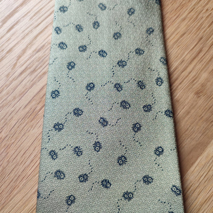 Vintage* Original Ghibli Totoro Necktie • My Neighbor Totoro Neckwear/Ascot/Cravat/Accent Clothes • Gold Silk Neck Tie • Studio Ghibli Gift