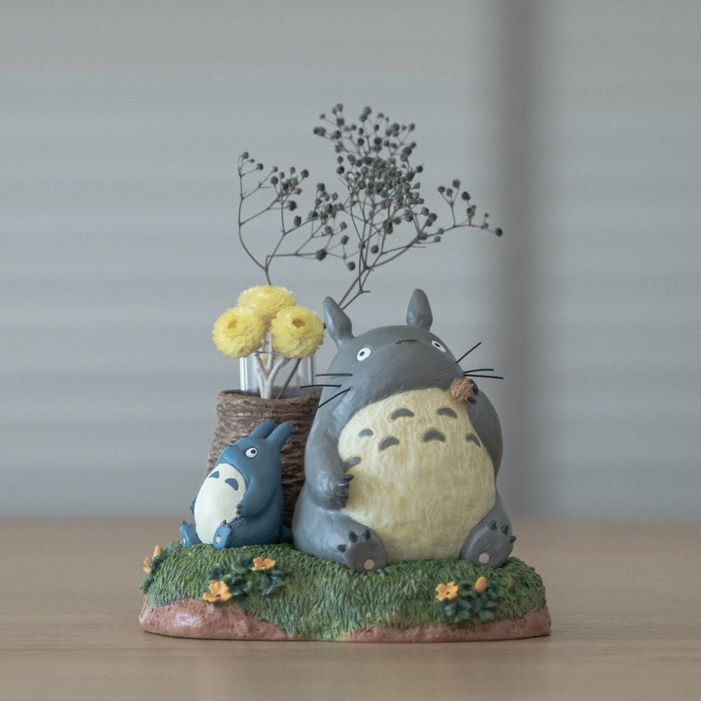 Original Ghibli Totoro Figure/Vase • My Neighbor Totoro Small Figurine/Mini Statue/Home Decor/Interior Diorama • Anime Studio Ghibli Gift