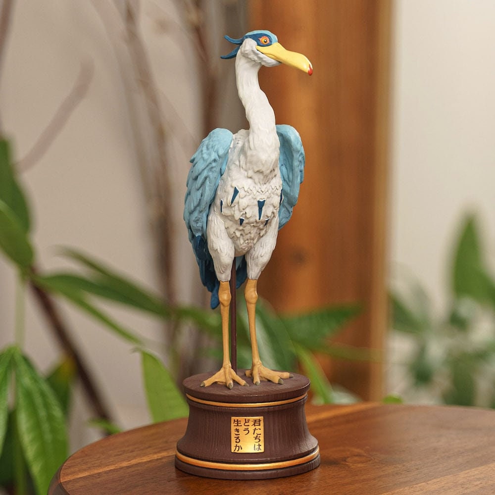 Original Ghibli Gray Heron Figure • The Boy and the Heron/How do you live? Figurine/Home Decor/Interior Design • Anime Studio Ghibli Gift