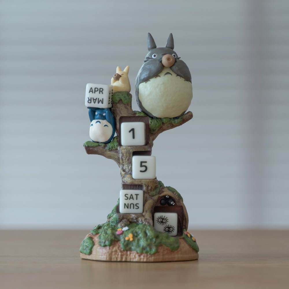 Original Ghibli Studio My Neighbor Totoro Perpetual Calendar with Dice • Figure/Figurine/Statue/Replica/Home Decor/Interior Diorama Gift