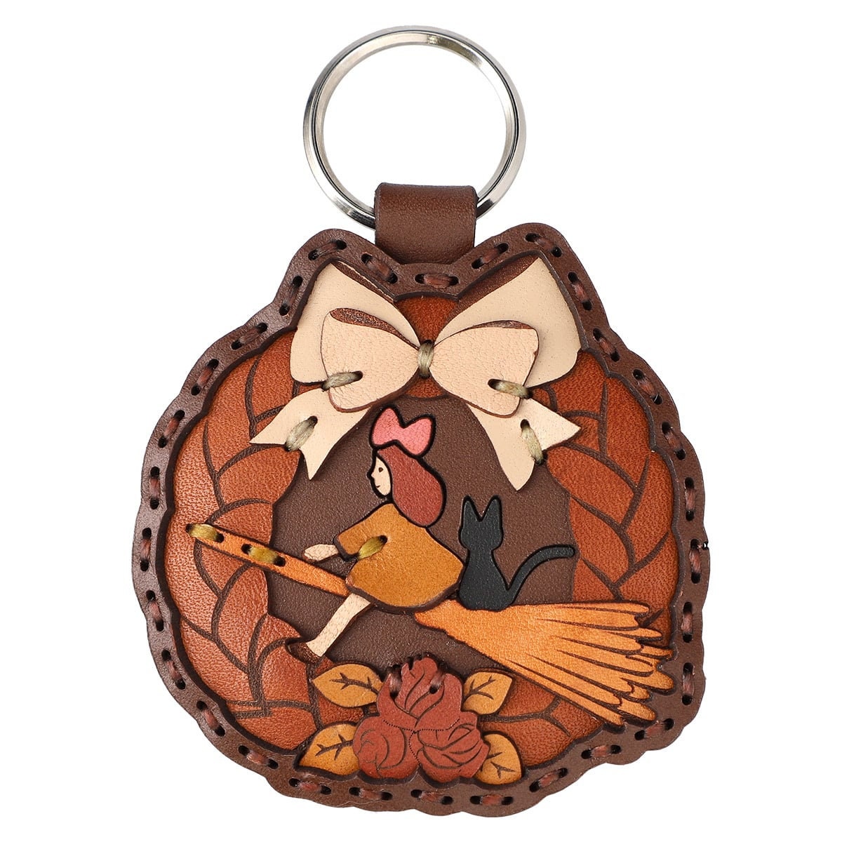 Original Ghibli Kiki Keychain/Charm • Kikis Delivery Service Handmade Leather Bag Decor/Charm/Pendant/Strap • Anime Studio Ghibli Gift