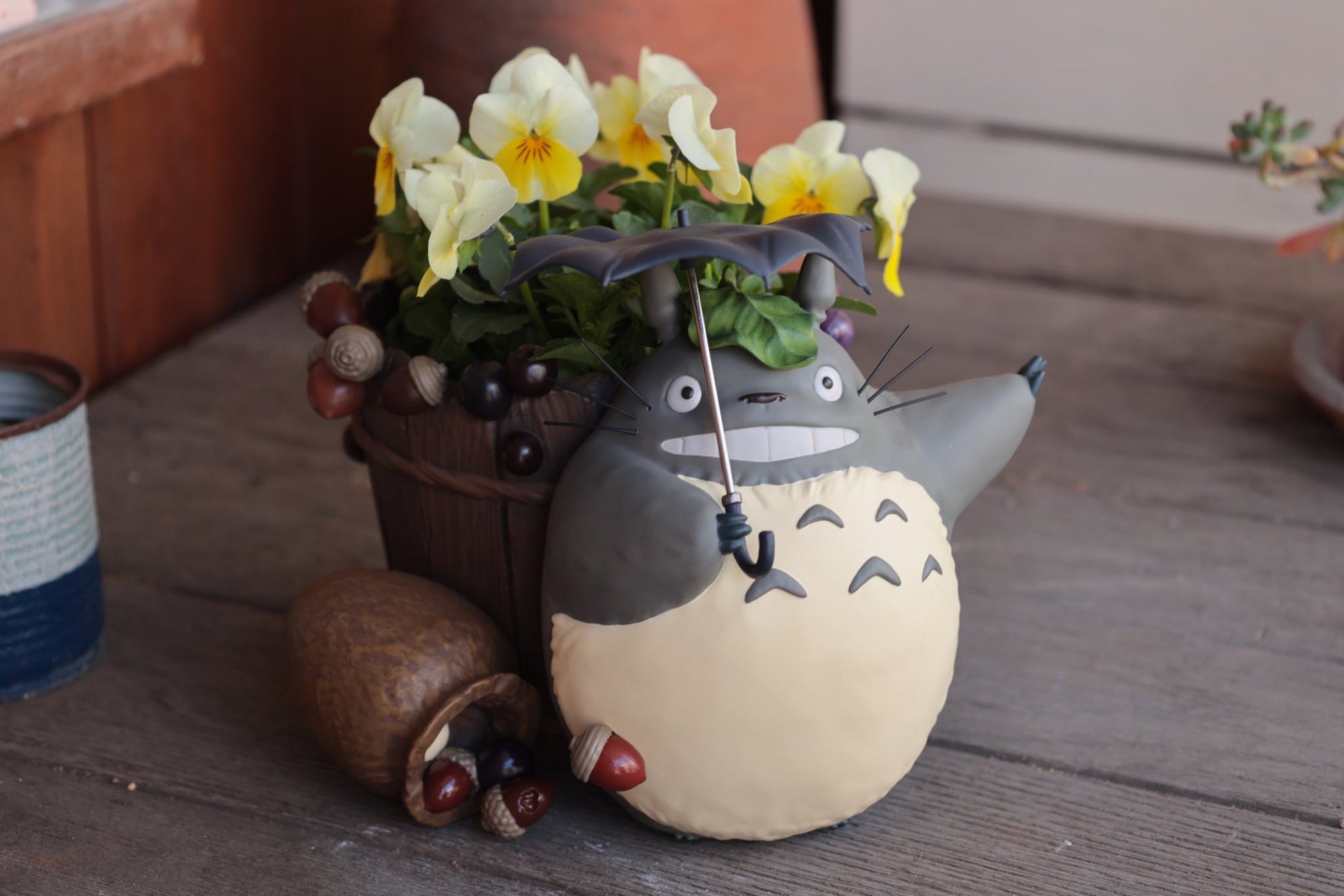 Original Ghibli Planter Cover/Figure • My Neighbor Totoro Pot/Vase/Holder/Interior Design/Home Decor • Anime Studio Ghibli Gift