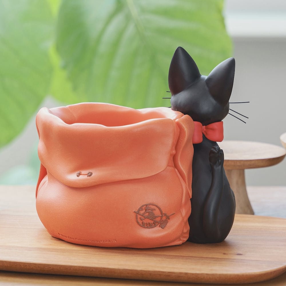 Original Ghibli Jiji Planter Cover/Holder • Kikis Delivery Service Pot/Vase/Figure/Home Decor/Interior Diorama • Anime Studio Ghibli Gift