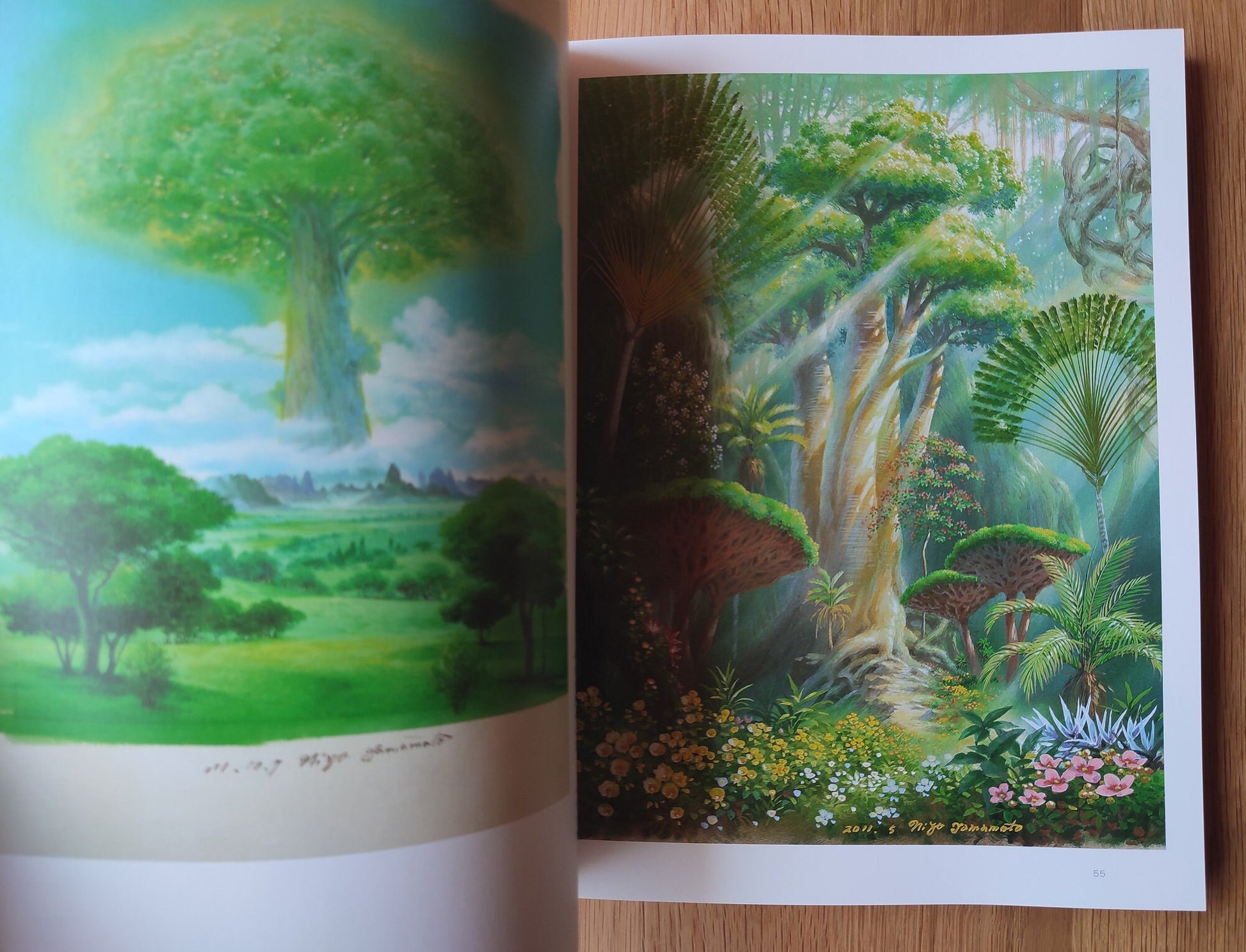 Original Ghibli Painter Artbook • Nizo Yamamoto Reproduction/Scene Picture/Painting Book • Mononoke, Laputa Anime • Studio Ghibli Gift