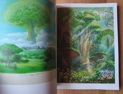 Original Ghibli Painter Artbook • Nizo Yamamoto Reproduction/Scene Picture/Painting Book • Mononoke, Laputa Anime • Studio Ghibli Gift