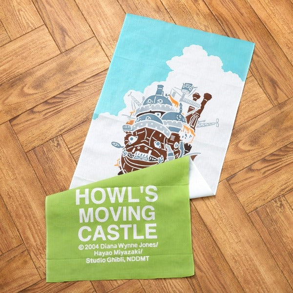 Official Ghibli Howls Moving Castle Tenugui Wall Hanging/Postcards Set • Hand-dyed Tapestry/Interior Decor • Ghibli Exhibition Exclusive