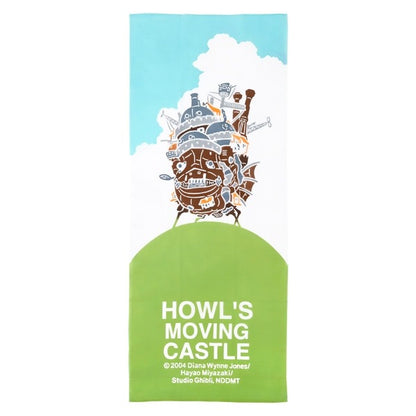Official Ghibli Howls Moving Castle Tenugui Wall Hanging/Postcards Set • Hand-dyed Tapestry/Interior Decor • Ghibli Exhibition Exclusive