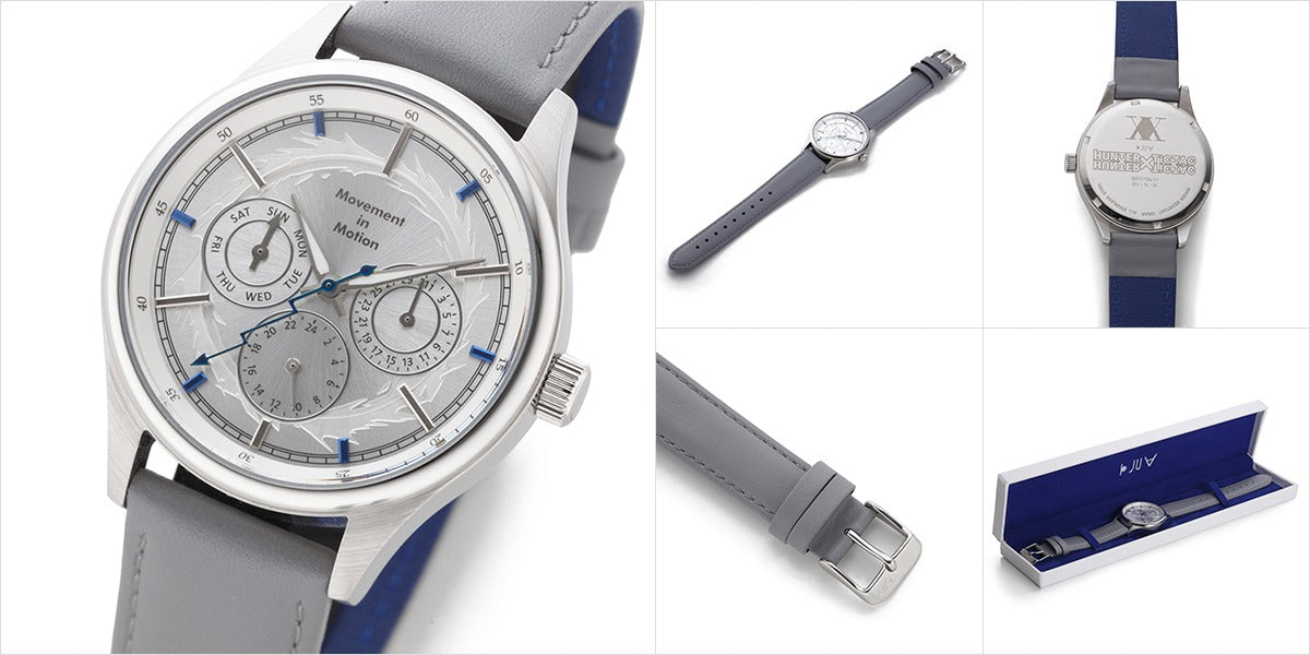 Offizielle Hunter x Hunter Killua Zoldyck Armbanduhr • Silber/Graue japanische Uhren • TiCTAC