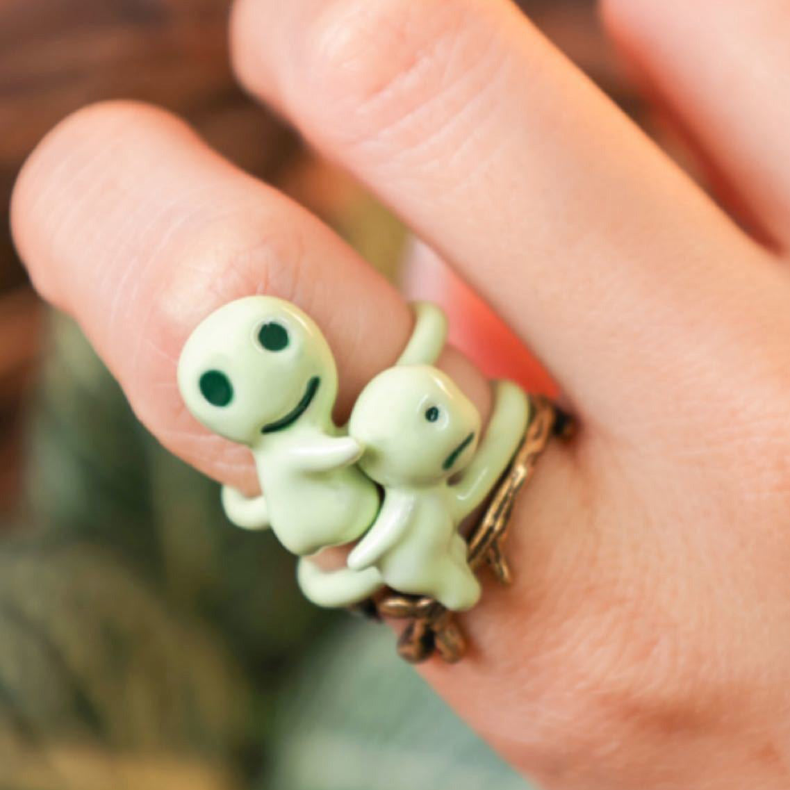 Offizieller Ghibli Prinzessin Mononoke Ahitaka Ring • Japanischer handgefertigter Schmuck
