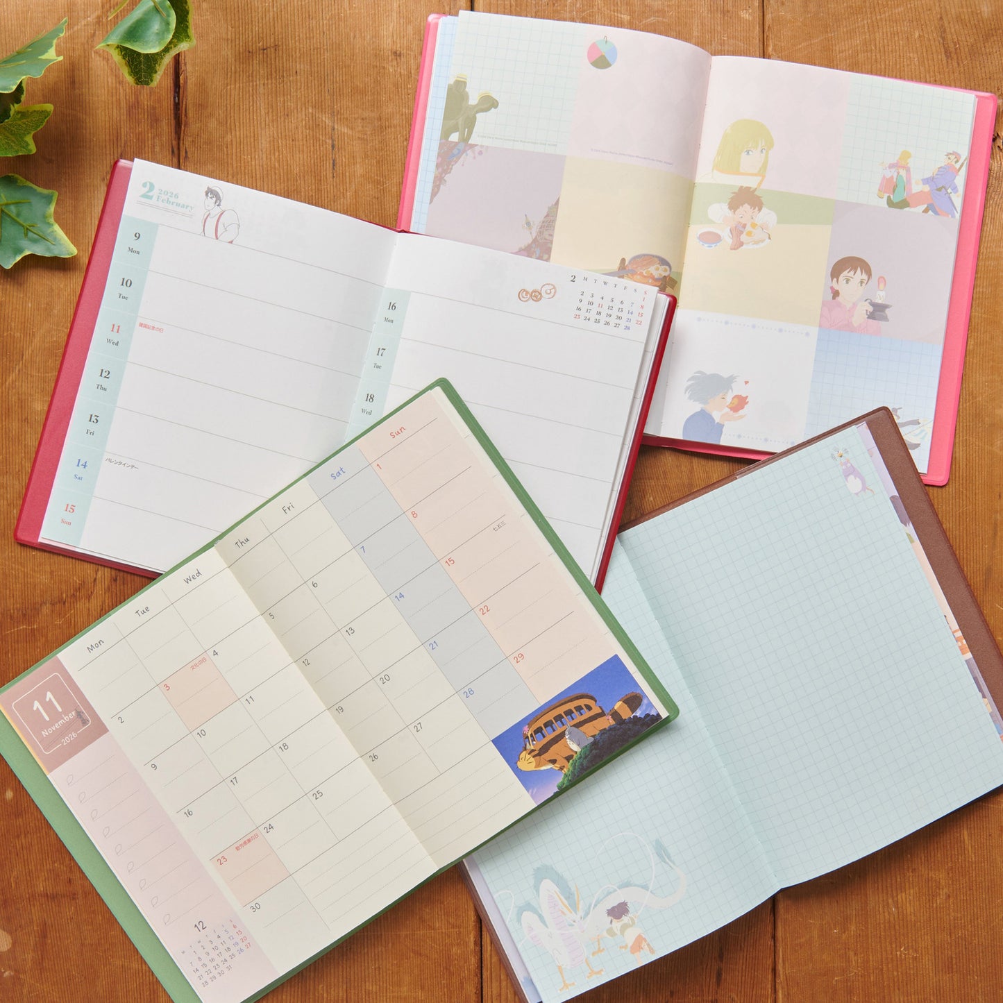 Planificateur Ghibli 2024 original + ensemble d'autocollants • Carnet d'agenda A5 Mon voisin Totoro/Carnet/Bloc-notes/Journal/Organisateur • Cadeau Anime Studio Ghibli