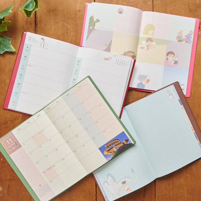 Planificateur Ghibli 2024 original + ensemble d'autocollants • Carnet d'agenda A5 Mon voisin Totoro/Carnet/Bloc-notes/Journal/Organisateur • Cadeau Anime Studio Ghibli