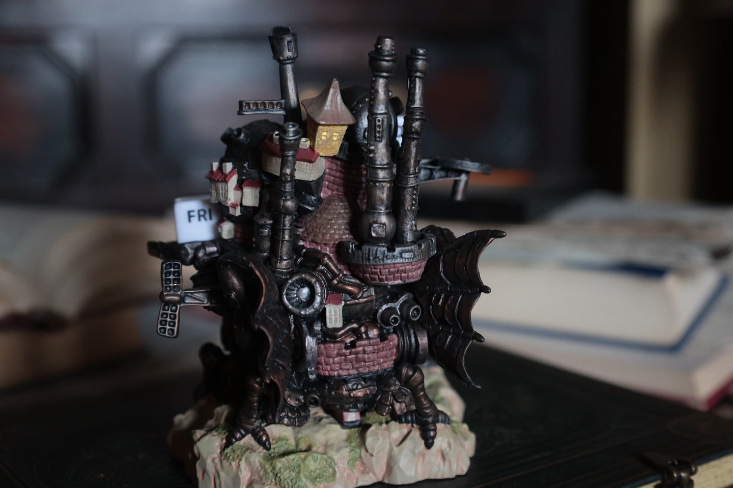 Official Ghibli Howl Figure Perpetual Dice Calendar 2025 • Howls Moving Castle Home Decor/Interior Diorama