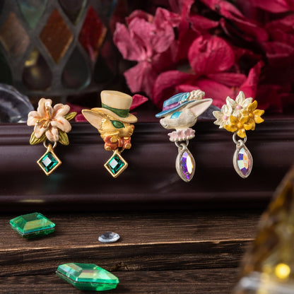 Boucles d'oreilles officielles Ghibli Whisper of the Heart • Boucles d'oreilles faites à la main du roi nain et de la reine des elfes • Bijoux japonais d'anime