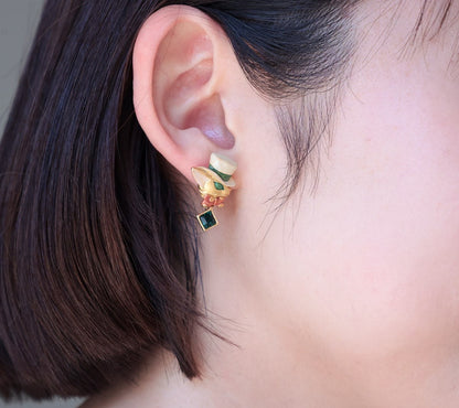 Boucles d'oreilles officielles Ghibli Whisper of the Heart • Boucles d'oreilles faites à la main du roi nain et de la reine des elfes • Bijoux japonais d'anime