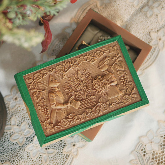Coffret à bijoux officiel Ghibli Si tu tends l'oreille • Figurine du Roi Nain et de la Reine Elfe / Coffret à accessoires / Décoration intérieure