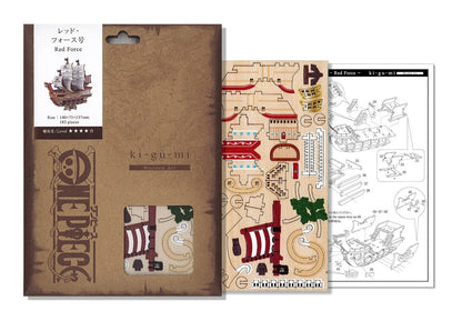 Official One Piece Wooden Art 3D Puzzle • Red Force Colored KI-GU-MI