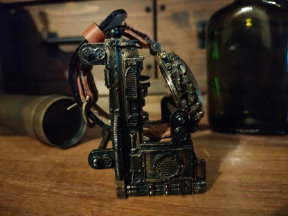 Japanese Handmade Steampunk Watch • Brass - Leather Wrist Watches • Koji Shinohara Craftsman Watch • Sci - fi, Mechanic, Victorian Futurism Gift - Kamaji Market