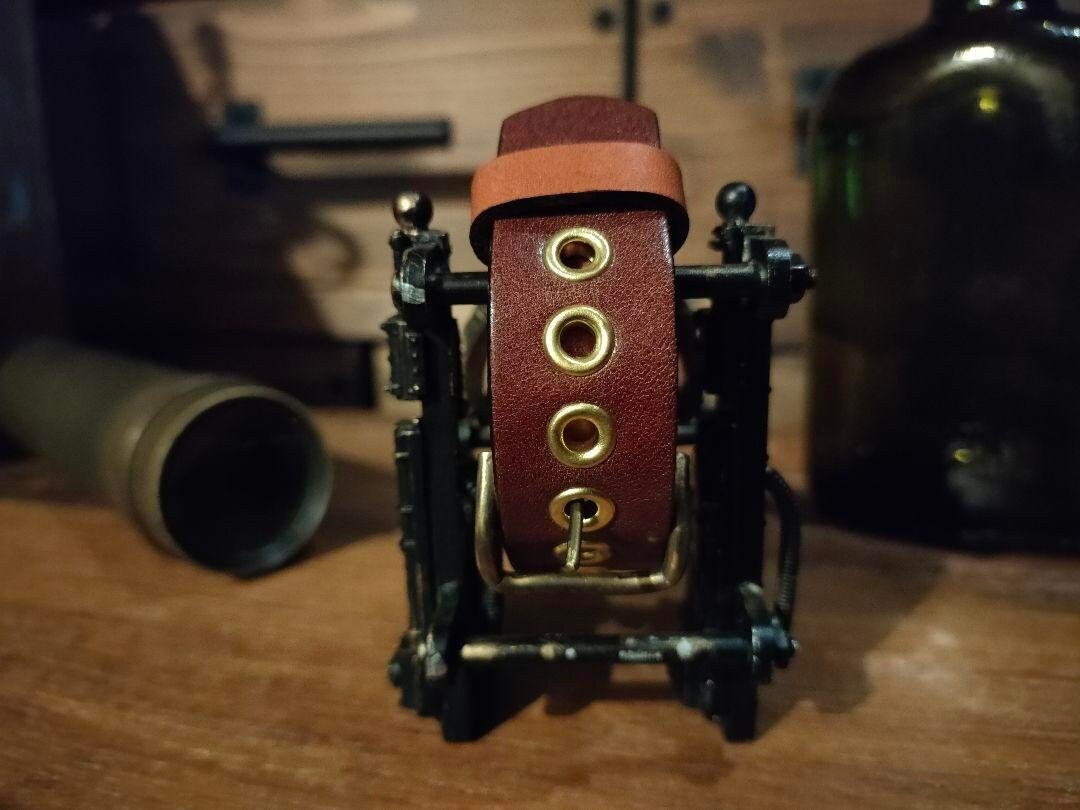 Japanese Handmade Steampunk Watch • Brass - Leather Wrist Watches • Koji Shinohara Craftsman Watch • Sci - fi, Mechanic, Victorian Futurism Gift - Kamaji Market