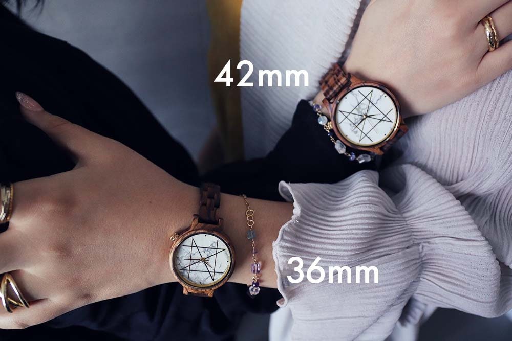 Japanese Handmade Wrist Watch "NOZ" • Made of Howlite, Zebra Wood • Swiss Movement - Kamaji Market