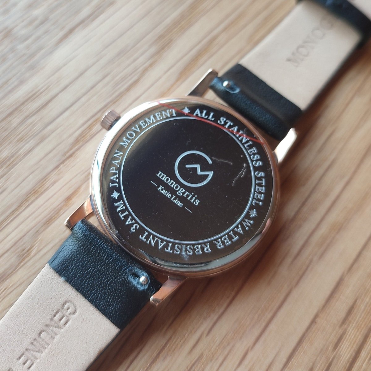 Japanese Wrist Watch "Monogriis" • Mother of Pearl Dial, Leather Band - Kamaji Market