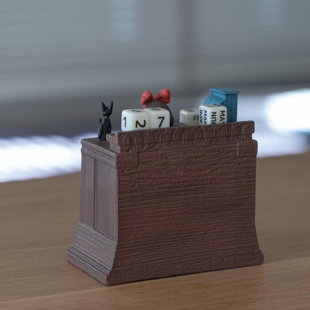 Kikis Delivery Service Perpetual Dice Calendar, Figure - Kamaji Market