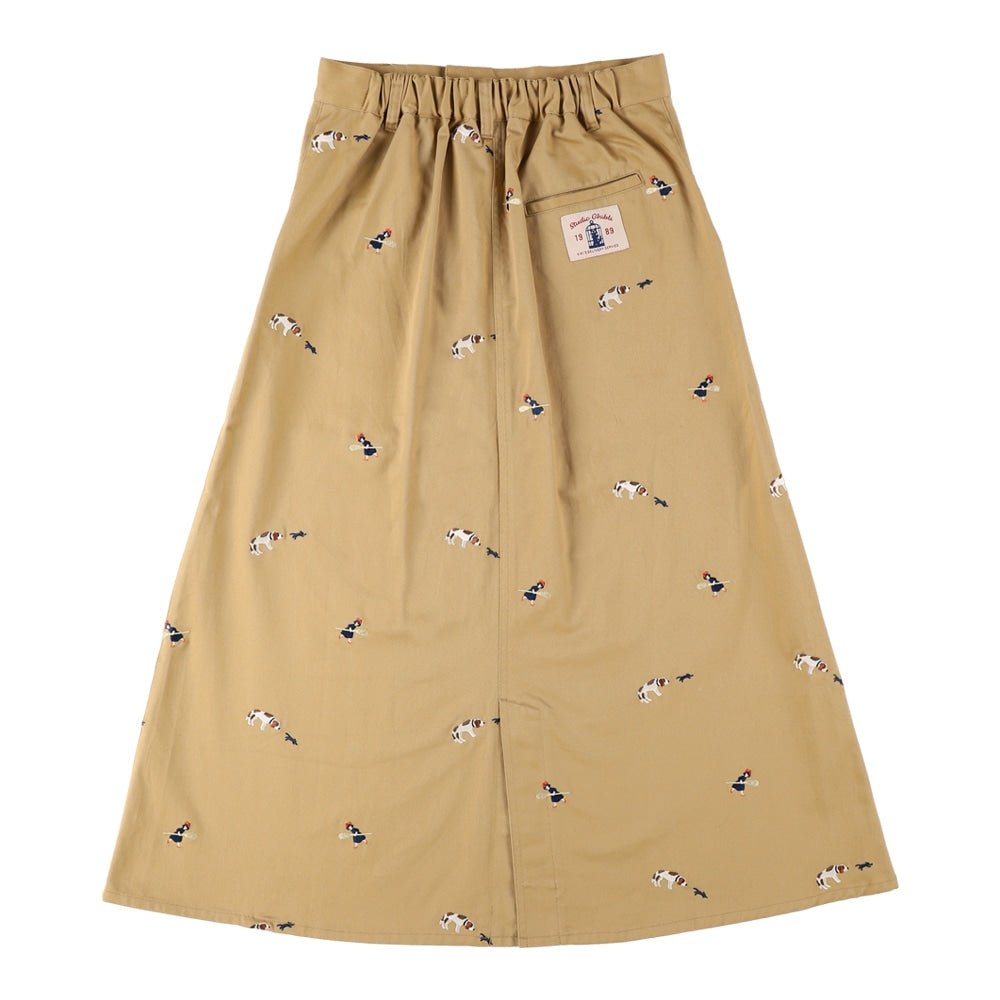 Kikis Delivery Service Skirt • Beige Embroidery GBL - Kamaji Market