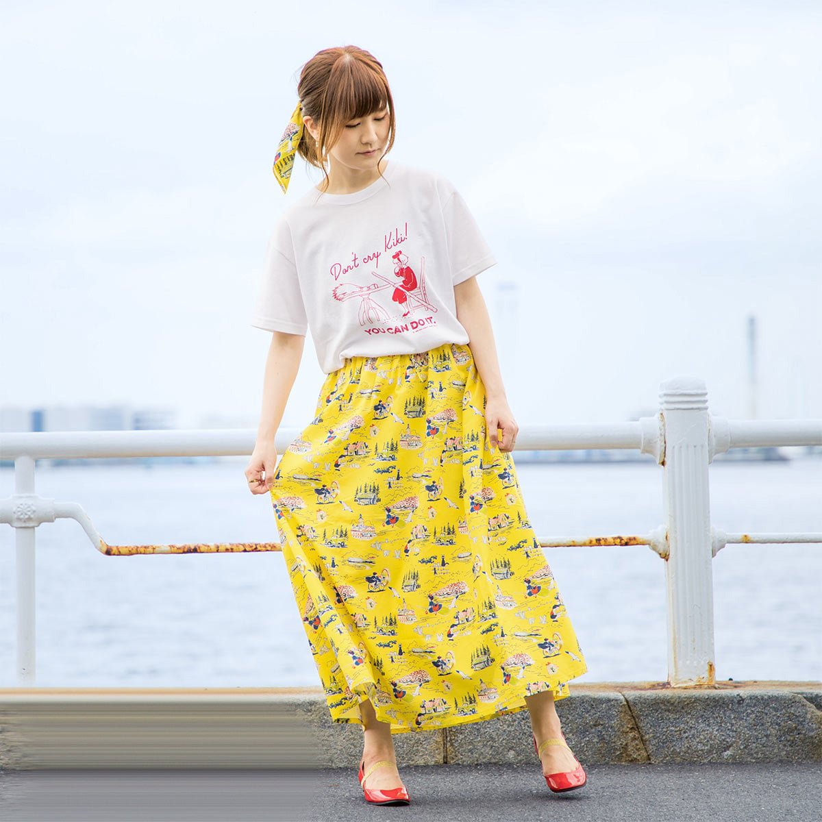 Kikis Delivery Service Skirt • Yellow Hawaiian Style GBL - Kamaji Market