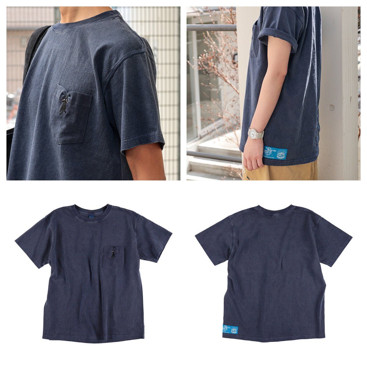 Kikis Delivery Service T-shirt • Navy with Pocket GBL - Kamaji Market