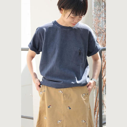 Kikis Delivery Service T-shirt • Navy with Pocket GBL - Kamaji Market
