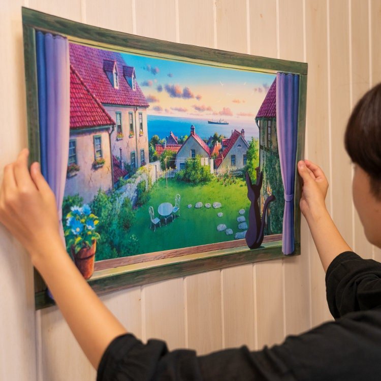 Kikis Delivery Service Wall Art/Window Picture • Ghibli Museum Exclusive - Kamaji Market