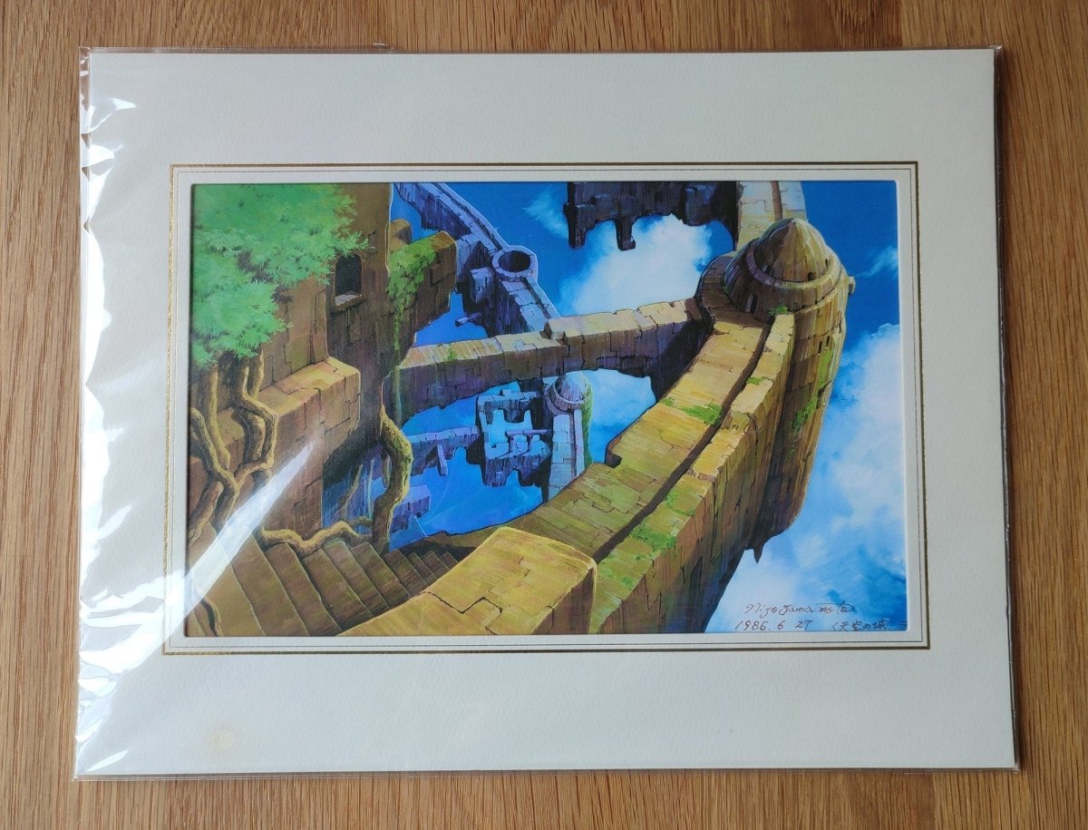 Laputa Castle in the Sky Wall Decor + Postcard • Ghibli Exhibition Exclusive - Kamaji Market