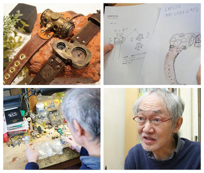 Laputa Robot Soldier Handmade Wrist Watch • Steampunk Style • Ghibli Museum Exclusive - Kamaji Market