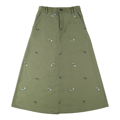 My Neighbor Totoro Skirt • Green Embroidery GBL - Kamaji Market