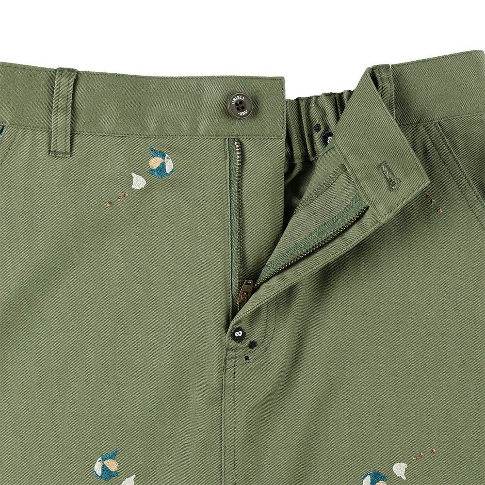 My Neighbor Totoro Skirt • Green Embroidery GBL - Kamaji Market