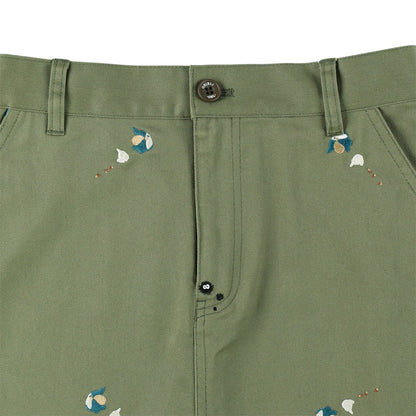 My Neighbor Totoro Skirt • Green Embroidery GBL - Kamaji Market