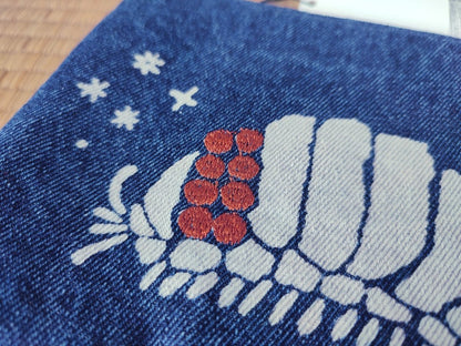 Nausicaa King Bug Ohmu Denim Pouch/Clutch - Kamaji Market