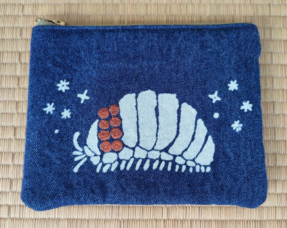 Nausicaa King Bug Ohmu Denim Pouch/Clutch - Kamaji Market