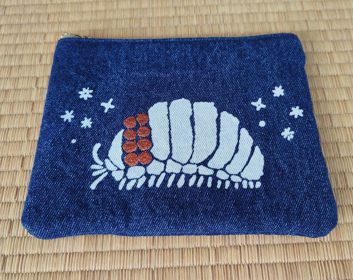 Nausicaa King Bug Ohmu Denim Pouch/Clutch - Kamaji Market