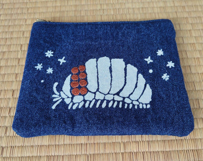 Nausicaa King Bug Ohmu Denim Pouch/Clutch - Kamaji Market