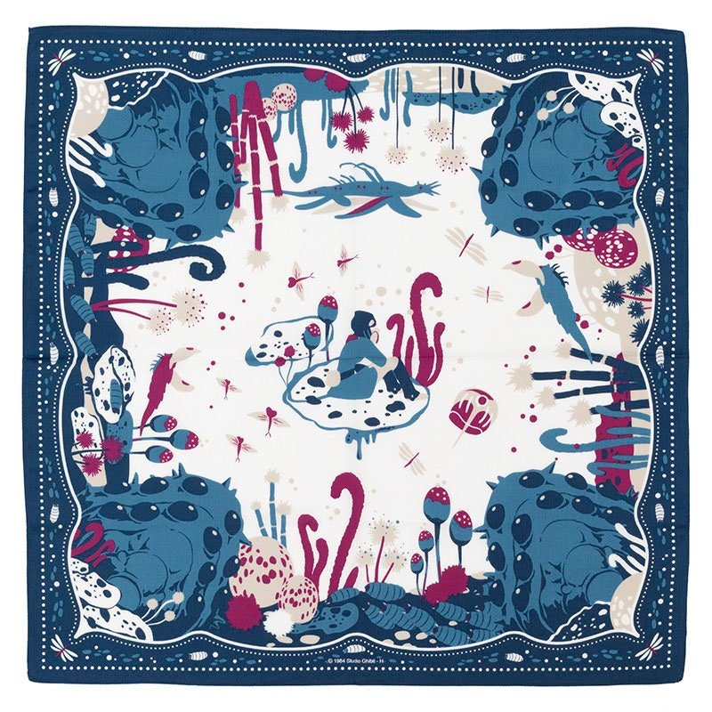 Nausicaa of the Valley of the Wind Tapestry/Bandana/Handkerchief • Ghibli Exhibition Exclusive - Kamaji Market