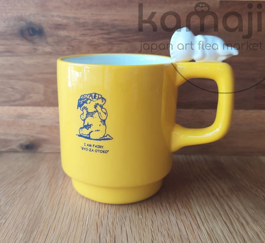 Official Dorohedoro Mug Cup • Gyozaman Gyoza Fairy Yellow Cup • Anime/Manga Gift - Kamaji Market